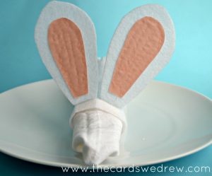 bunny ear napkin ring