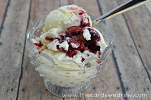 homemade cherry almond ice cream