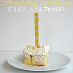 Frozen Strawberry Shortcake made with natural Fruit Chunks O Fruit Bars from The Cards We Drew
