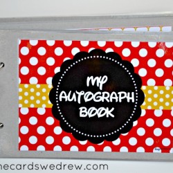 My Disney Autograph Book with Free Downloadable Print from The Cards We Drew and DimplePrints