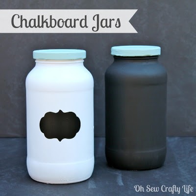 chalkboard jars