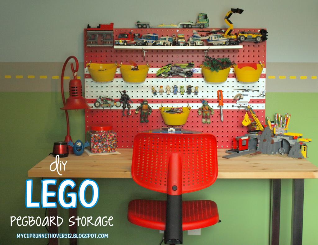 lego storage pegboard