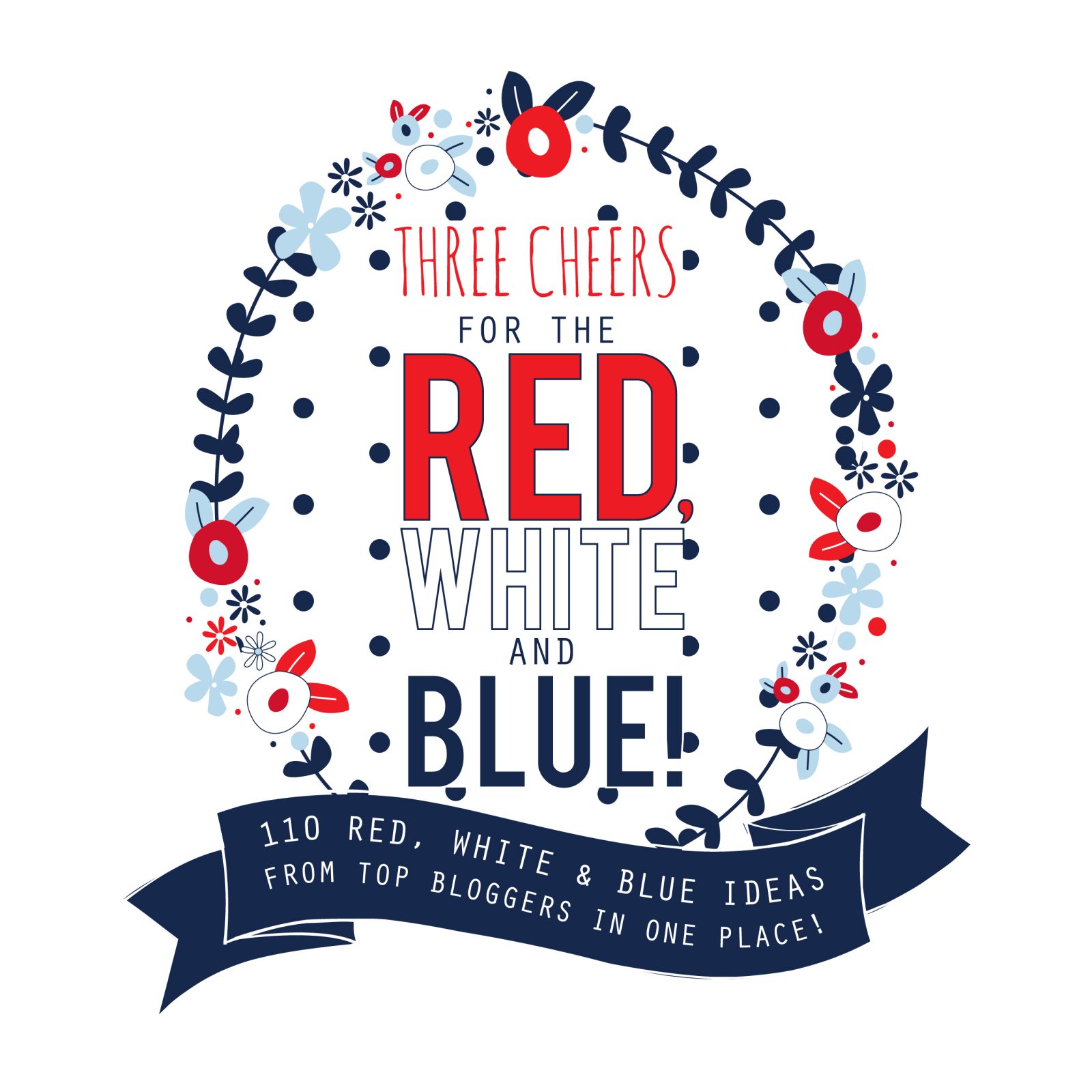 Three Cheers for the Red White and Blue final logo 2 | Sweet Land of Liberty Printable | 14 |