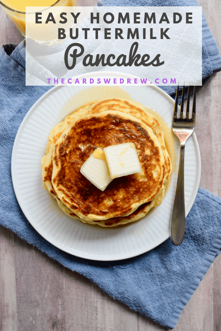Easy Homemade Buttermilk Pancakes