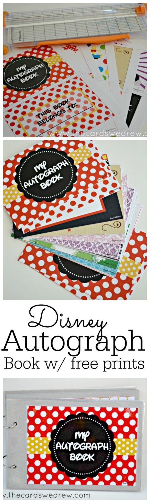 DIY Disney Autograph Book Free Printable Page 2 Of 2 The Cards We 
