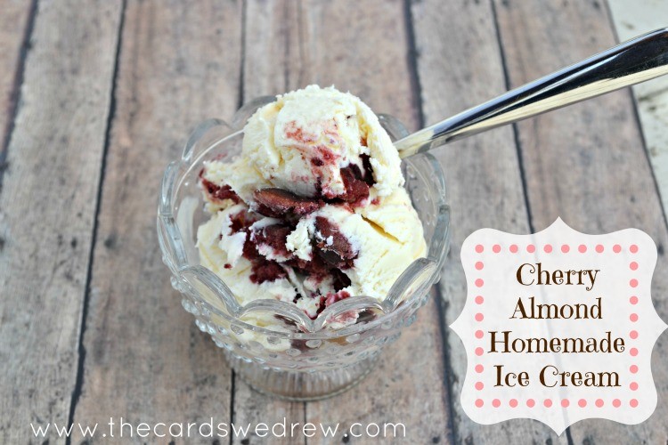 cherry-almond-homemade-ice-cream
