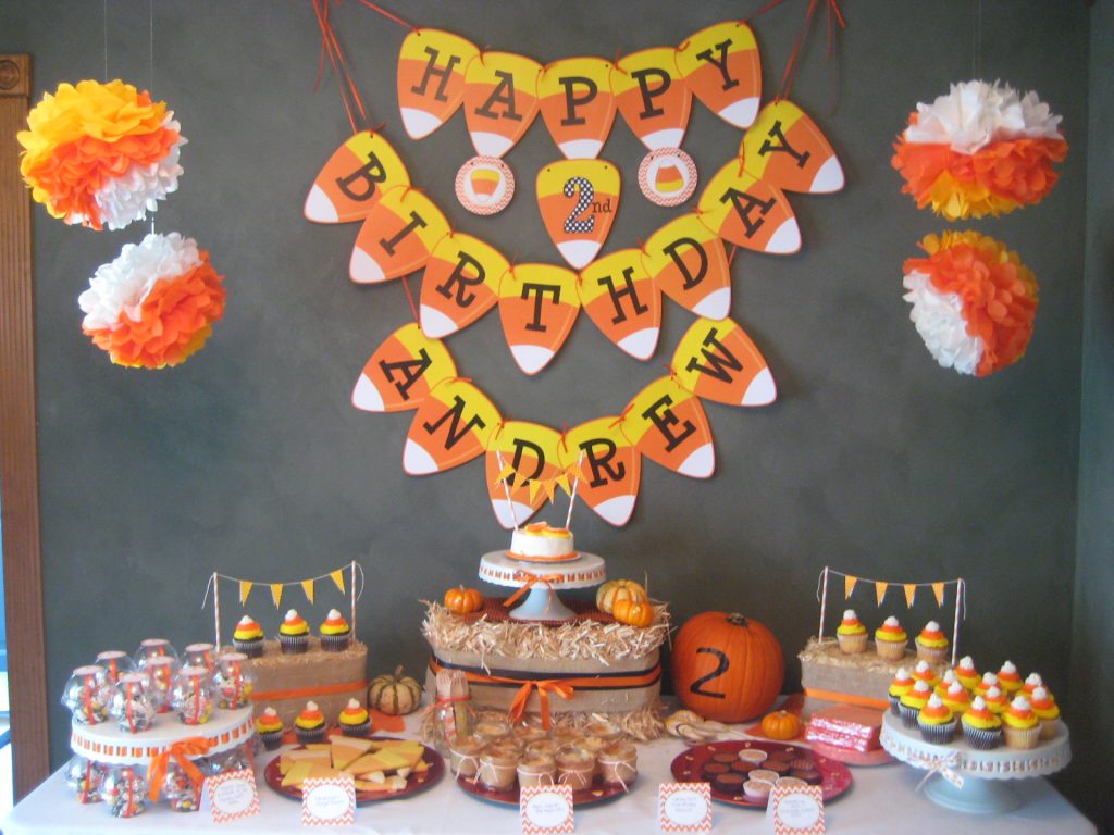 candy corn birthday party
