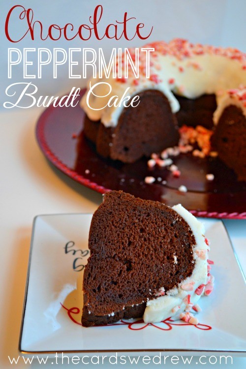 Chocolate Peppermint Bundt Cake from The Cards We Drew Blog #loveyourcup #cbias #shop