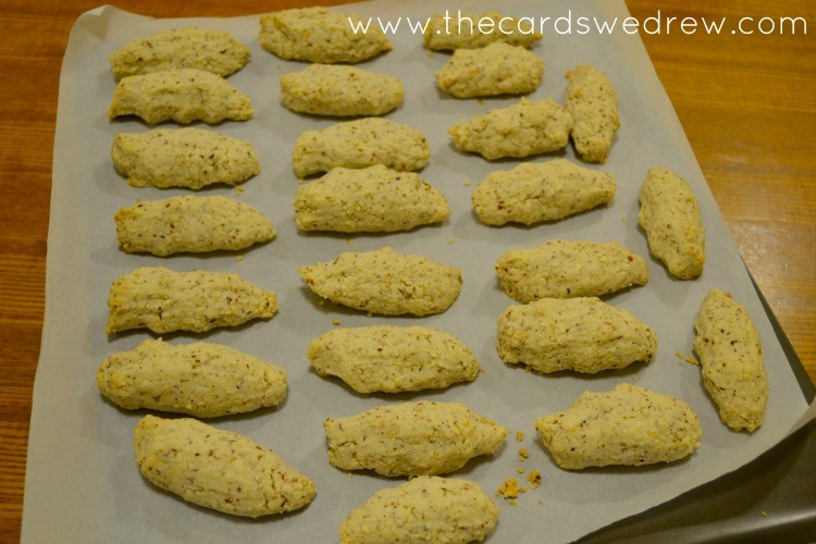 after they come out of the oven you'll notice that they haven't changed shape much