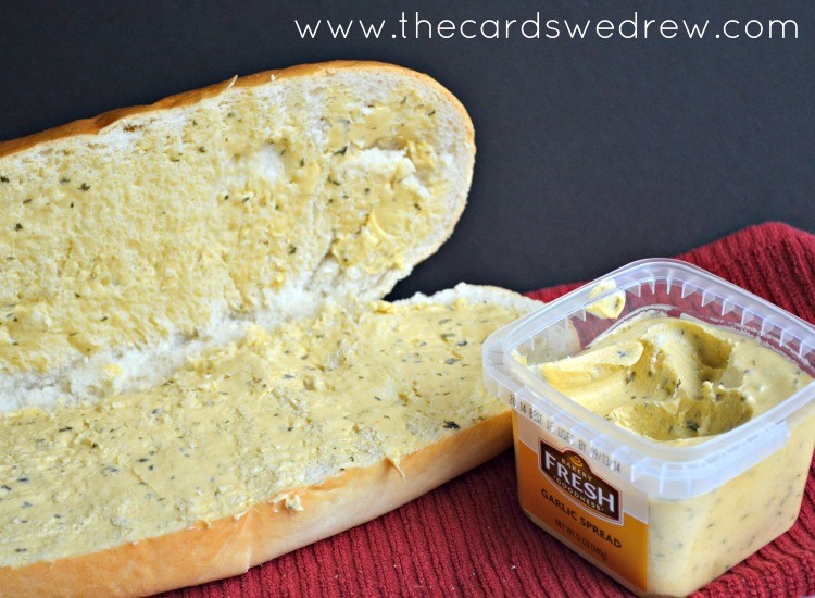 garlic butter on bread
