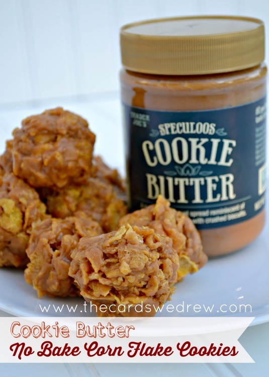 Cookie Butter No Bake Corn Flake Cookies