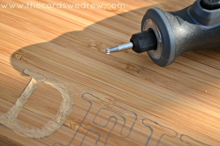 DIY engraved wood