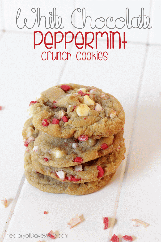 White-Chocolate-Peppermint cookies
