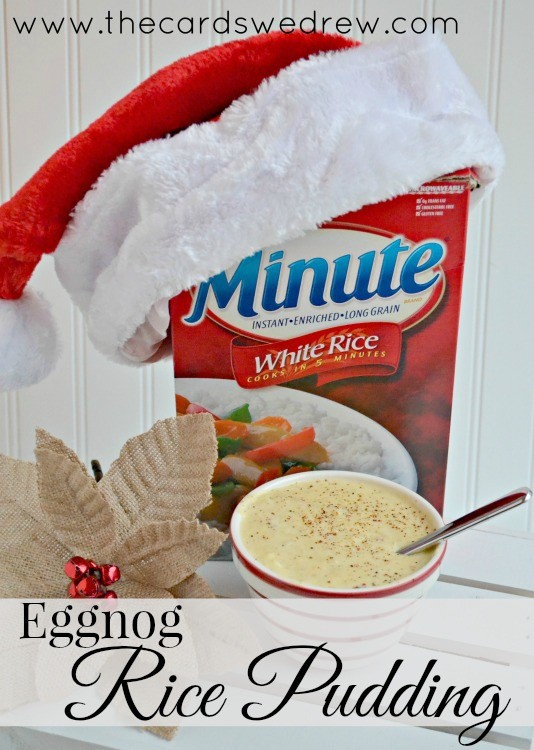 Minute White Rice Eggnog Rice Pudding by The Cards We Drew Blog