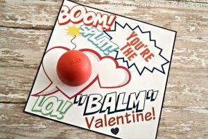 EOS Lip Balm Valentine and Free Print - The Cards We Drew