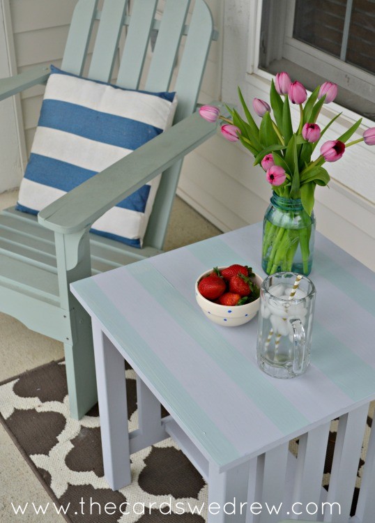 painted chalky paint table