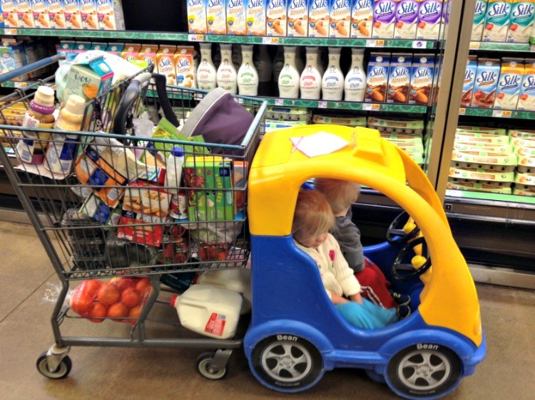 grocery shopping with kids
