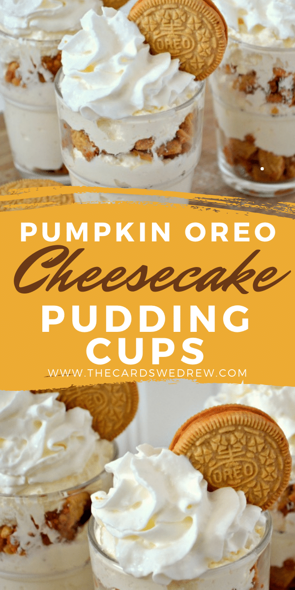 Pumpkin Oreo Cheesecake Pudding Cups