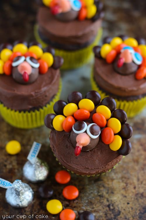 Turkey-Cupcakes-for-Thanksgiving