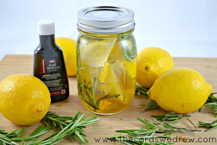 vanilla lemon and rosemary air freshener