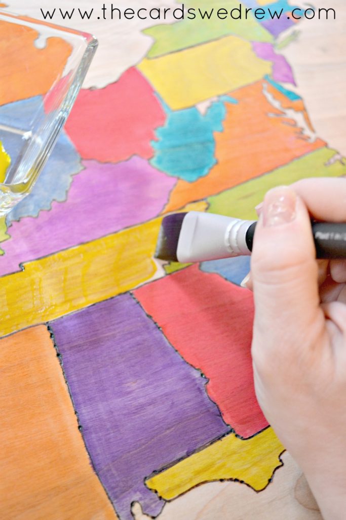 DIY Ultra Dye painted map tutorial