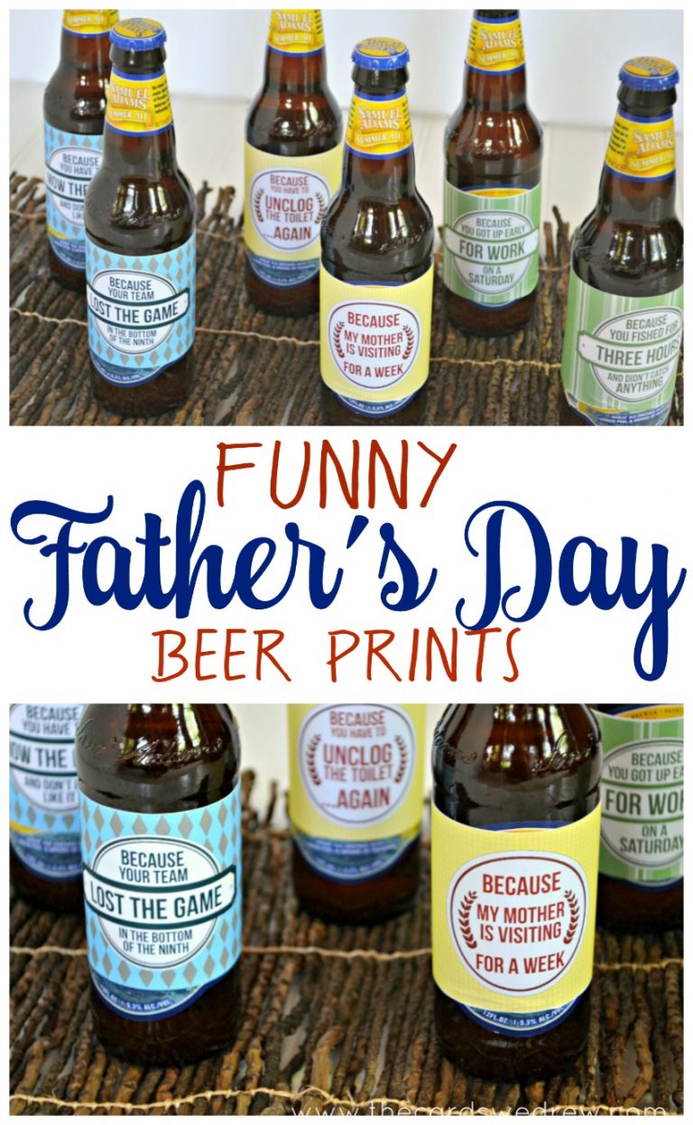 Funny Father’s Day Beer Prints