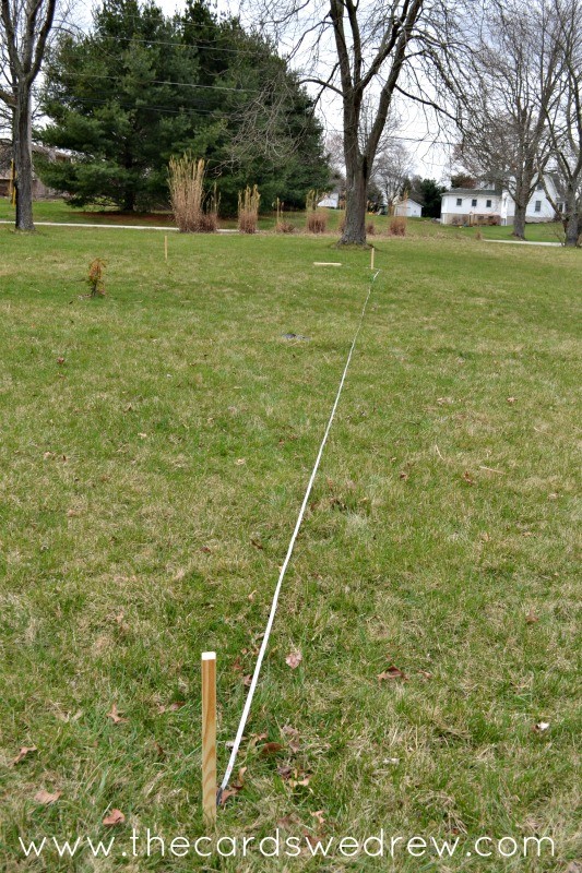 marking out stakes