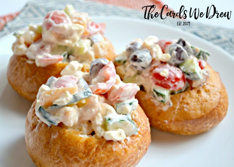 Greek Shrimp Salad Cups