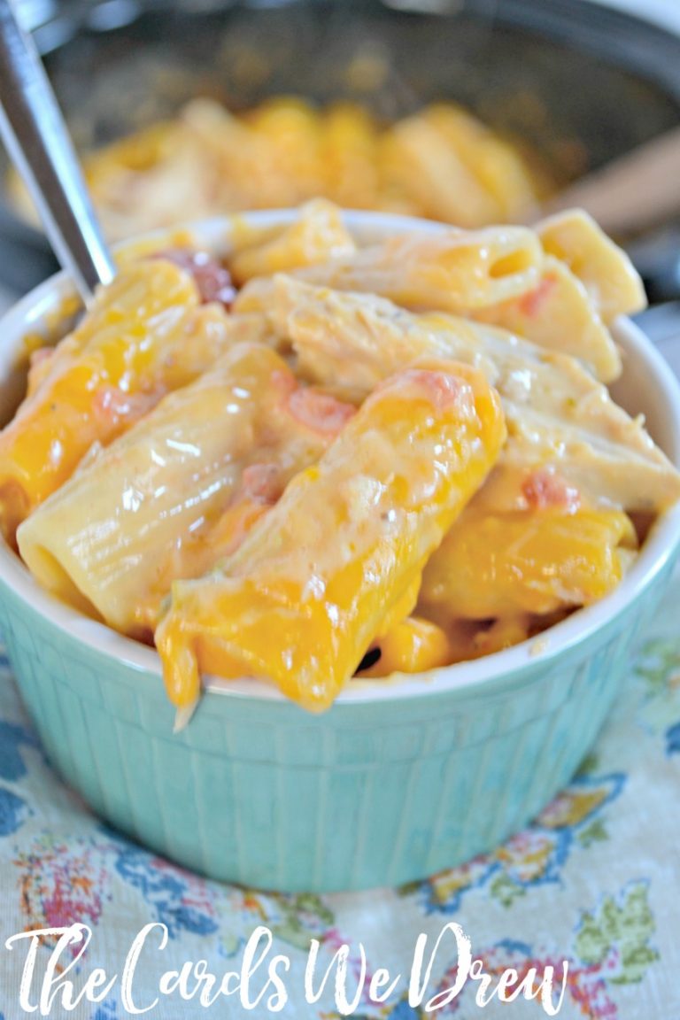 Crockpot Cheesy Chicken Rigatoni