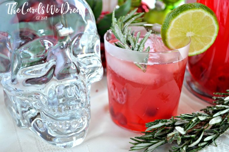 Cranberry Lime Vodka Christmas Spritzer The Cards We Drew