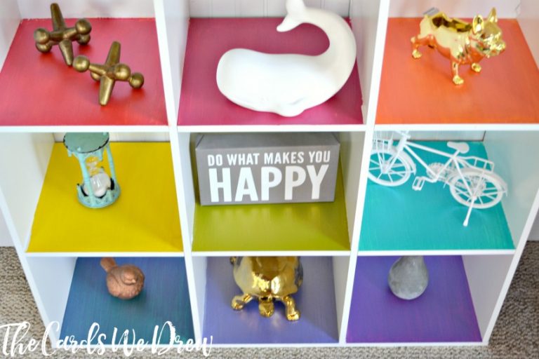 Rainbow Cubby Toy Organizer