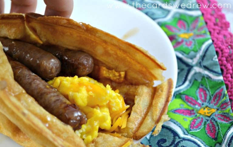 Sausage Waffle Tacos