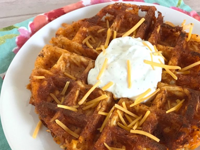 Buffalo Hash Brown Waffles