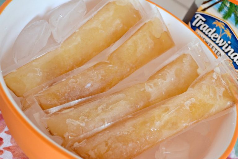 Boozy Peach Sweet Tea Popsicles