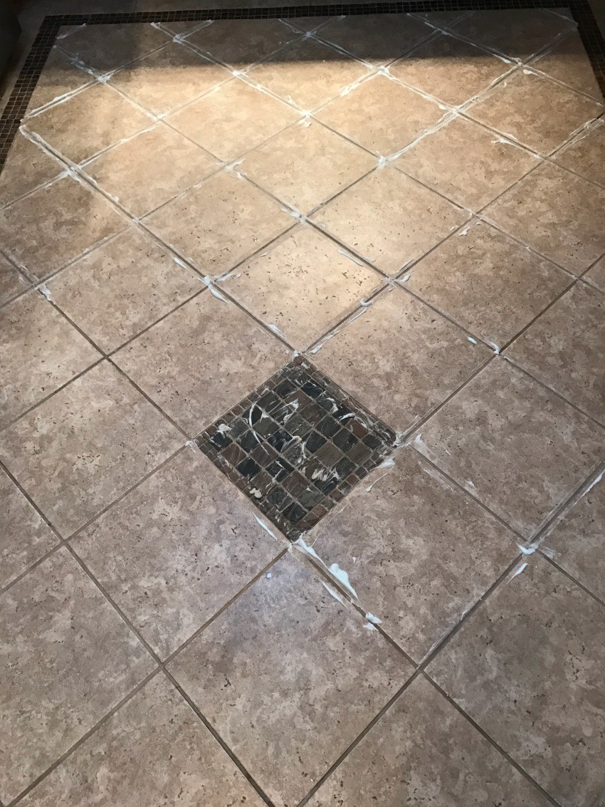 DIY Tile Grout Cleaner - The Cards We Drew