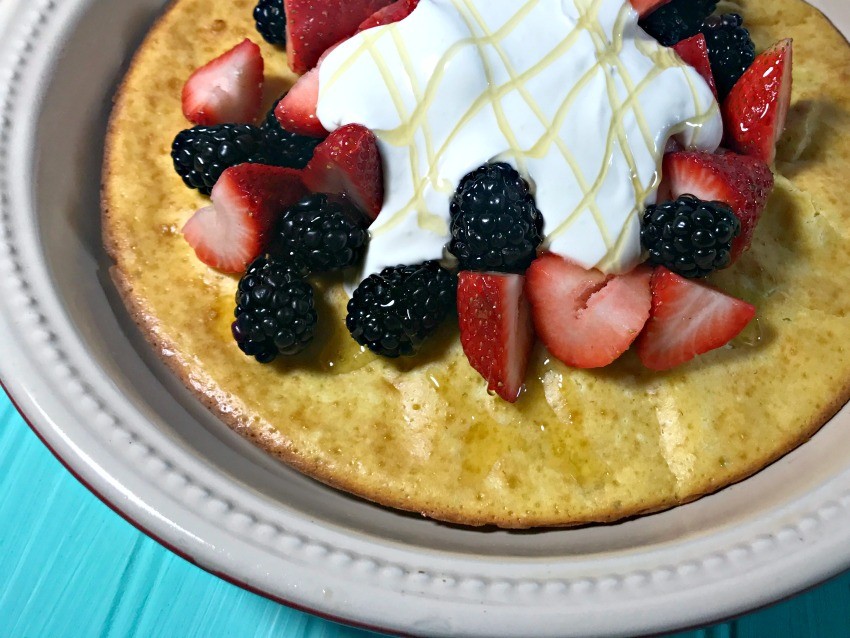 Berries and Cream Dutch Baby - The Cards We Drew