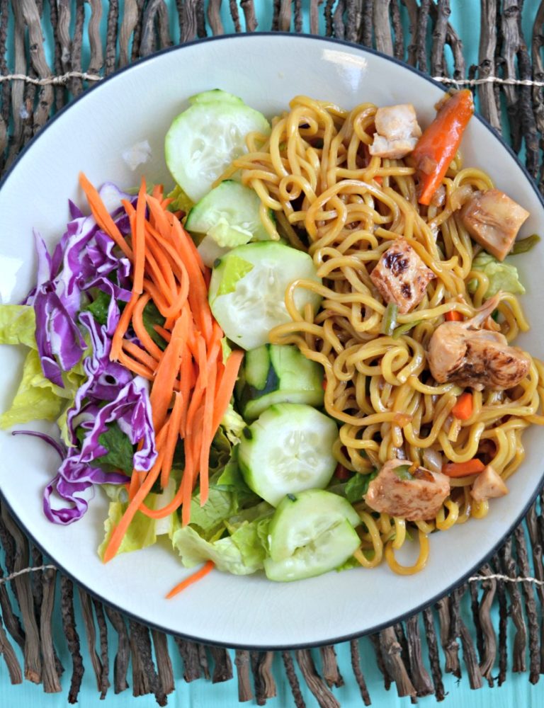Easy Asian Noodle Salad with Soy Vinaigrette