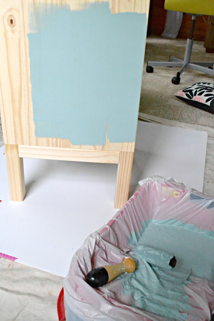 chalk paint nightstand makeover