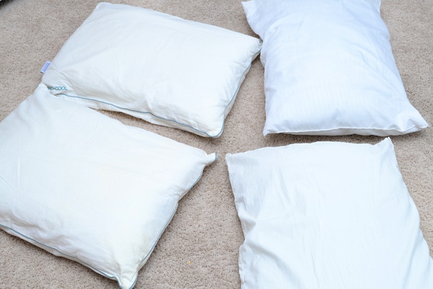 how to clean pillows
