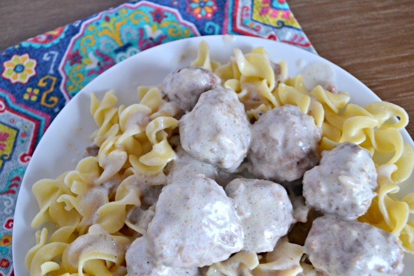 Swedish Meatballs with noodles