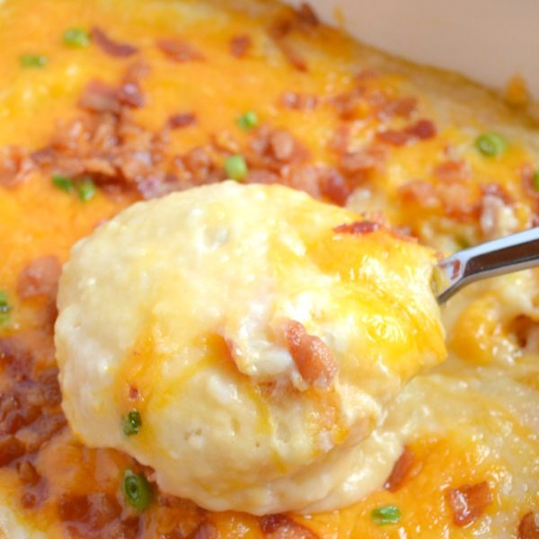 Baked Loaded Mashed Potatoes Side Dish Recipe - The Cards We Drew