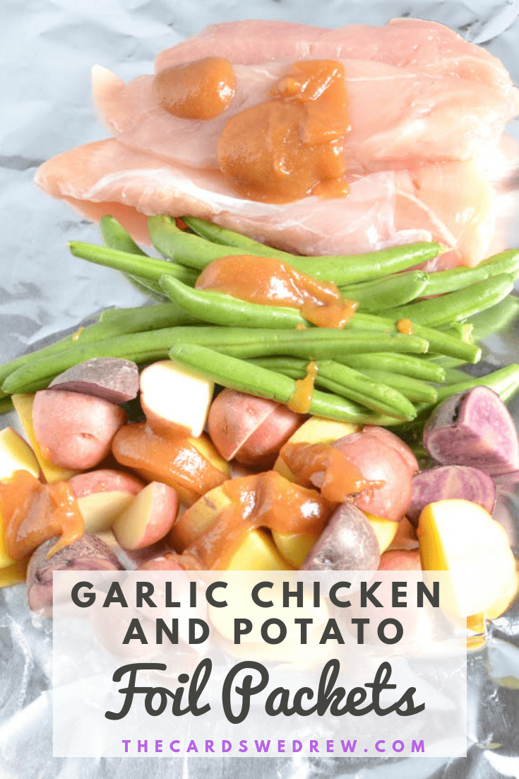 Garlic Chicken and Potato Foil Packets