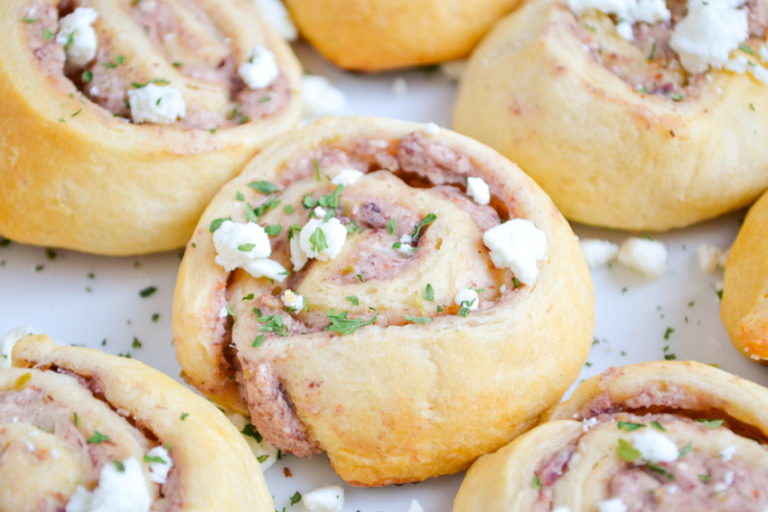 Greek Olive Garlic Crescent Rollups