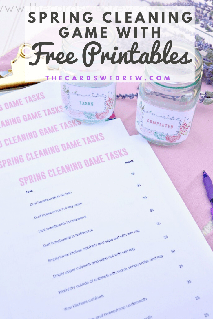 Spring Cleaning Game with Free Printables