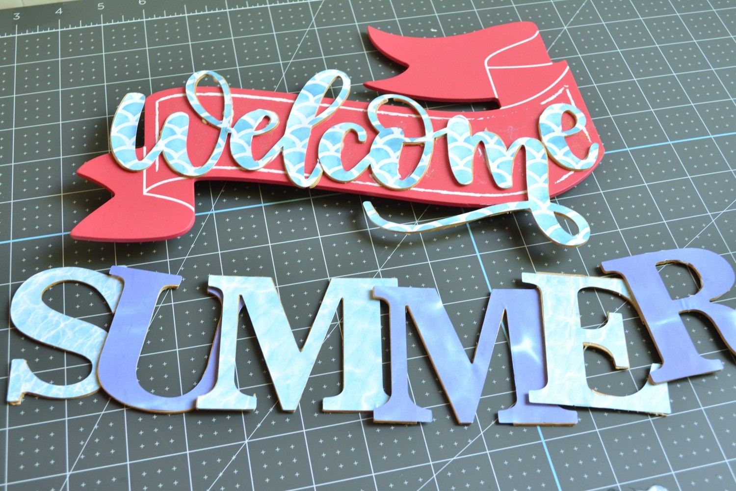 Welcome Summer Wreath - The Cards We Drew