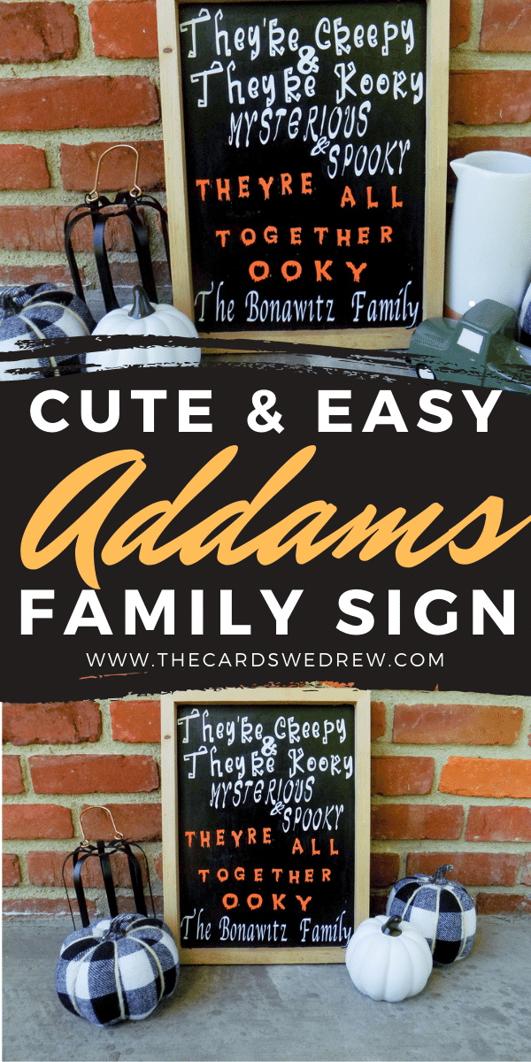 Addams Family Sign