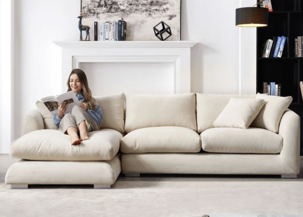 feathers sectional