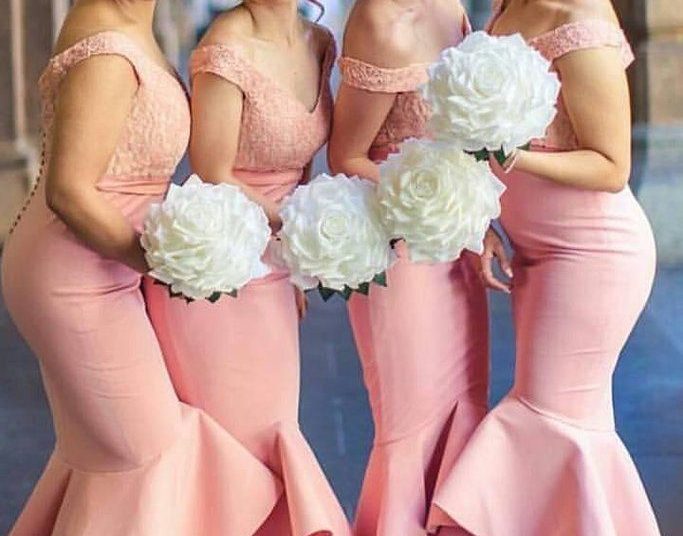 yellow and pink bridesmaid dresses