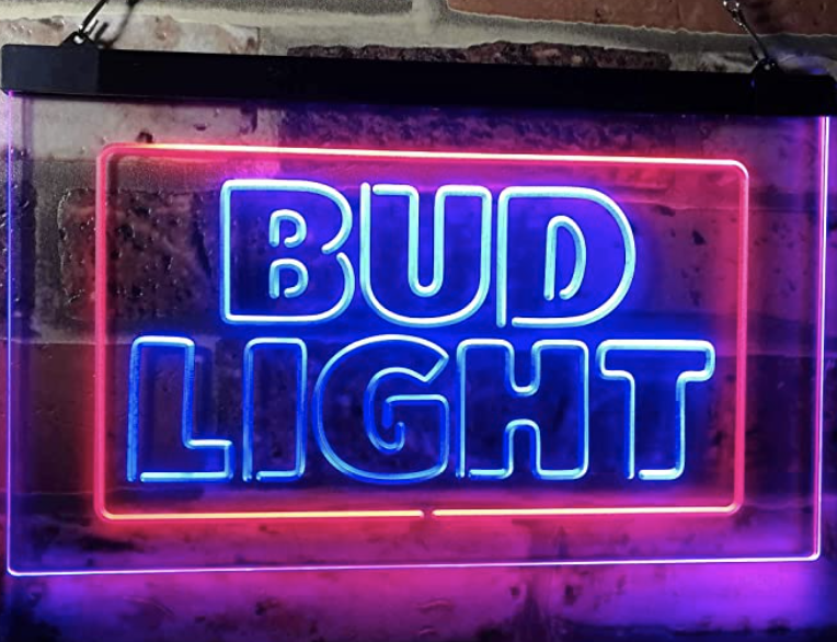 bud light sign