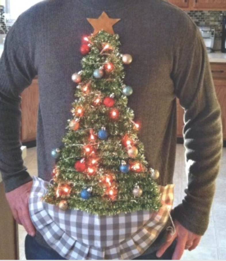 christmas ornaments sweater